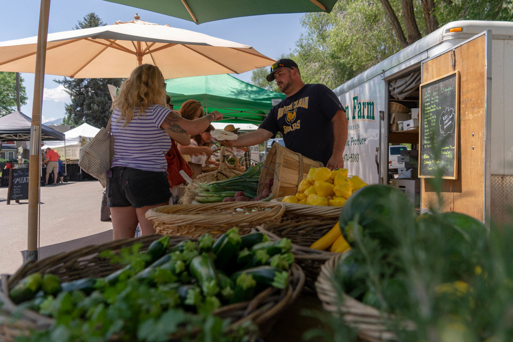 At the market